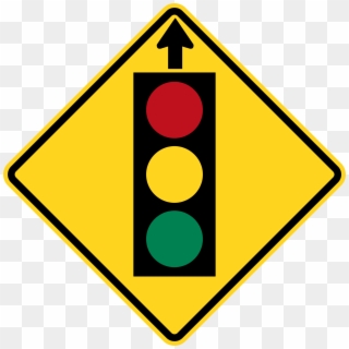 Ontario Traffic Signal Ahead Non-compliant - Traffic Light Ahead Sign, HD Png Download