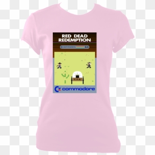 Commodore 'c64 Red Dead Redemption' Ladies Fitted - Red Dead, HD Png Download