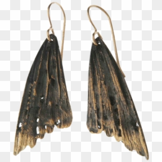 #aesthetic #earrings #moth #wings #brown #warm - Earrings, HD Png Download