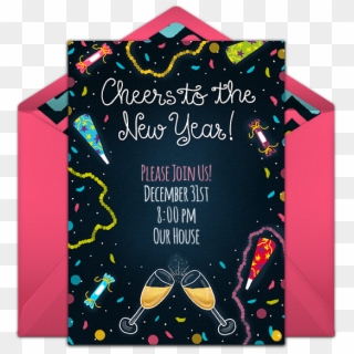 Celebrate New Year's With A Fun Invitation Design That - Christmas Card, HD Png Download