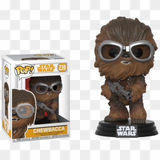 Pop Figure Star Wars Chewie With Goggles Solo - Funko Pop Star Wars Chewbacca, HD Png Download