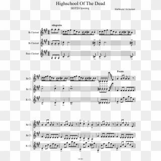 Highschool Of The Dead - Write A Music Composition, HD Png Download