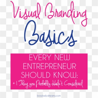 Branding Basics For New Entrepreneurs And Bloggers - Calligraphy, HD Png Download