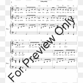 Click To Expand Chilly Willy Thumbnail - Sheet Music, HD Png Download