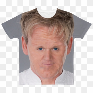 With Small Face Celebriteeclothing - Gordon Ramsay Face Photoshopped, HD Png Download