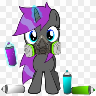 Artpwny, Magic, Mask, Oc, Oc Only, Pony, Respirator, - Spray Paint Mlp, HD Png Download