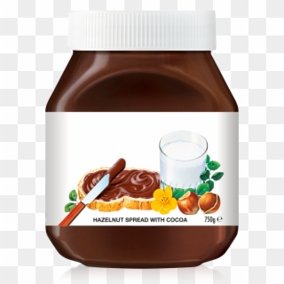 Nutella - Blank Nutella Label Template, HD Png Download
