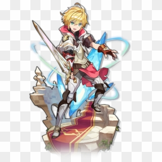 Newest Mobile Game, He Has The Blood Of A Dragon In - Euden Dragalia Lost, HD Png Download