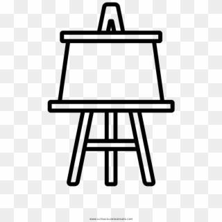 Easel Coloring Page - Barbeque Outline, HD Png Download