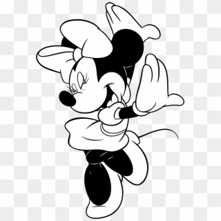 Minnie Mouse Logo Black And White - Minnie Mouse Black And White Png, Transparent Png