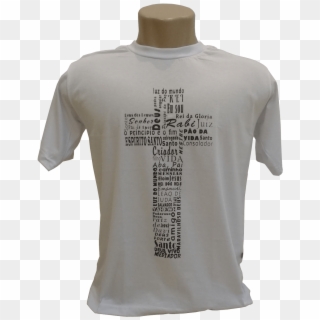 Camiseta Cruz Com Nomes Que Revelam Jesus Cristo - Nomes Na Cruz De Jesus, HD Png Download