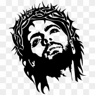 Adesivo De Parede Jesus Cristo - Tattoo Jesus Christ Tribal, HD Png Download