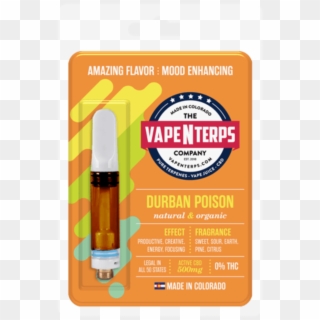 500mg Durban Poison Cbd Vape Cartridge By Vapenterps - Dank Vapes Green Crack, HD Png Download
