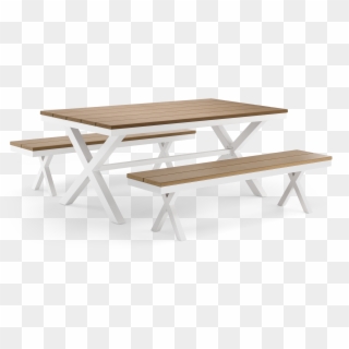 Full Size Of Dining Benches White Dining Bench Long - Picnic Table, HD Png Download