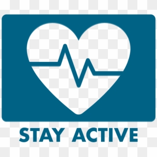 Stay Active Button - Heart, HD Png Download