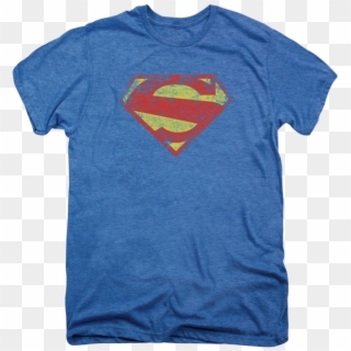 Dc Distressed Logo Superman T-shirt, $25 - Superman, HD Png Download ...