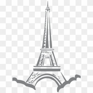 Public Domain Clip Art Image Illustration Of - Purple Eiffel Tower Png, Transparent Png