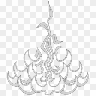 Flame - Sketch, HD Png Download