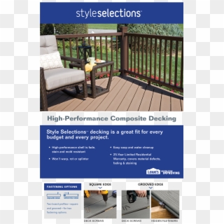 Composite Decking Over Existing Wood Deck Can You Put - Natural Brown Composite Deck, HD Png Download
