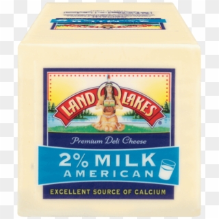2% Milk White American - Land O Lakes White American Cheese, HD Png Download