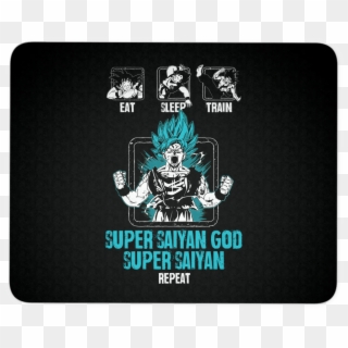 Super Saiyan God Goku Training Mouse Pad - Label, HD Png Download