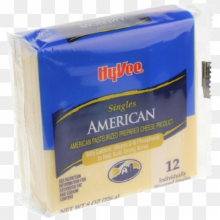 Hy-vee Singles American Cheese 12ct - Box, HD Png Download