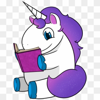 Books Magic Reading Writing Editing Reviewing Wordicorn - Unicorn Reading A Book, HD Png Download