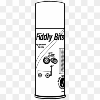 White Knight Fiddly Bits Spray Paint 250g Flat Black - Label, HD Png Download