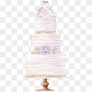 15 - Wedding Cake Illustration Watercolor, HD Png Download
