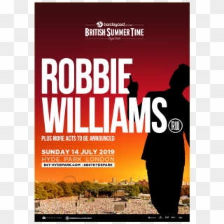 British Summer Time Hyde Park - Robbie Williams Hyde Park, HD Png Download