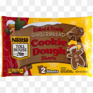Nestle Toll House Rolled & Ready Gingerbread Cookie - Nestle Toll House Cookie Shps Ginger Cut Out, HD Png Download