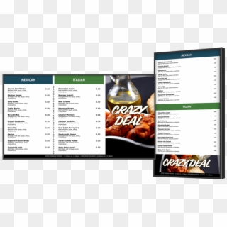 Digital Menu Board Software, HD Png Download