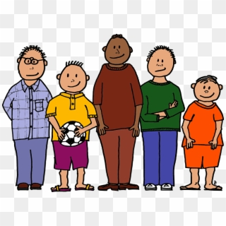 Ball Colour Five Young Boys Four Different Sizes - General Public Clipart, HD Png Download