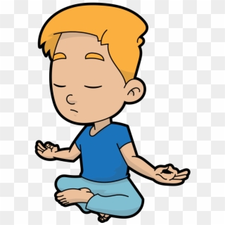 A Calm Cartoon Guy In Meditation - Meditation Cartoon Png, Transparent Png