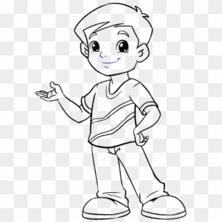 Cartoon Boy - Draw A Boy Easy, HD Png Download - 678x600(#3950228) - PngFind