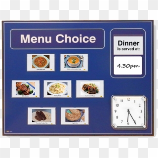 Muffin Posted A Review Of Picture Menu Board With Clock - Wall Clock, HD Png Download
