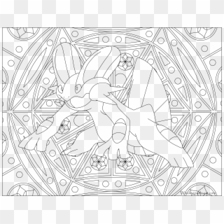#260 Swampert Pokemon Coloring Page - Adult Pokemon Coloring Pages, HD Png Download