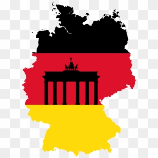 Germany, Borders Brandenburg Gate Country Eu Europe - Germany Map Png, Transparent Png