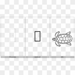 Egyptian Hieroglyph I002 On Various Operating Systems - Common Snapping Turtle, HD Png Download