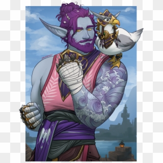 “ My Night Elf Surfer Meloseoth And His Favorite Hippogryph - Wow Sentinel, HD Png Download
