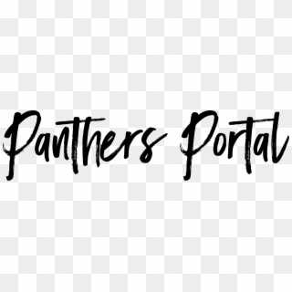 The Panthers Portal Lets You Manage Your Details - Calligraphy, HD Png Download