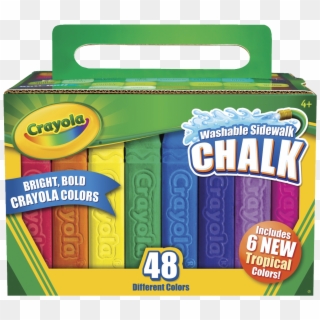 Crayola Non Toxic Washable Sidewalk Chalk, 4 1/8 L - Crayola Sidewalk Chalk, HD Png Download