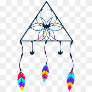 #triangle #dreamcatcher #boho #hipster, HD Png Download