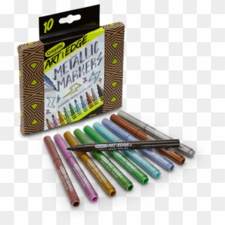 Kids Crayola Metallic Marker Set For Coloring Art With - Crayola Scented Markers, HD Png Download