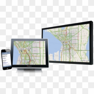 Operators To Define Delivery Zones In Livemaps, Track - Led-backlit Lcd Display, HD Png Download