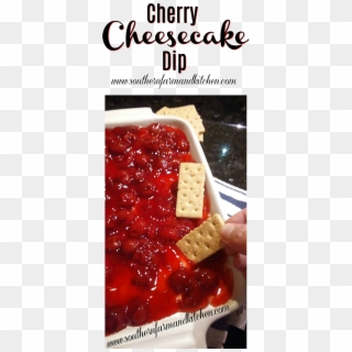Cherry Cheesecake Dip, Yeast Rolls, Dessert Dips, Vintage - 7 Salsas, HD Png Download