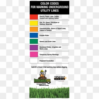 811 Color Codes - 811 Call Before You Dig, HD Png Download
