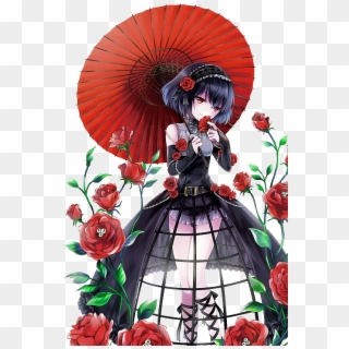 Flower Girls Girls With Roses Anime Hd Png Download 500x750 3959057 Pngfind - black and white chibi girl and color rose roblox