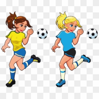 Play Clipart Female Soccer Player - Imagens De Futebol Feminino, HD Png Download