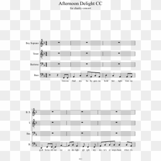 Afternoon Delight Cc Sheet Music 1 Of 12 Pages - Los Reyes Magos Ariel Ramirez Partitura, HD Png Download